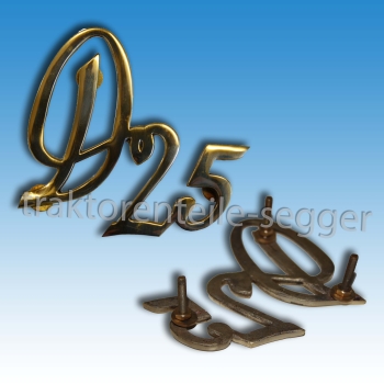 Deutz Emblem Messing D25 F2L612 F2L712 D 25